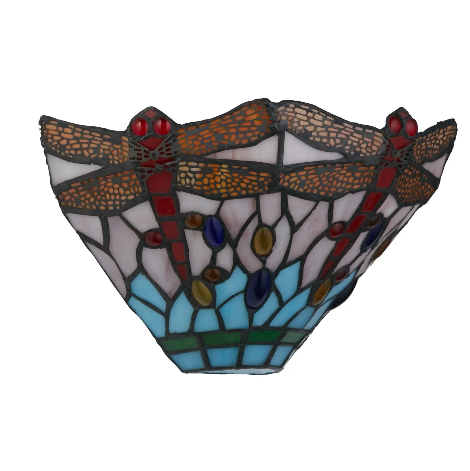 Aplique de pared Dragonfly estilo Tiffany