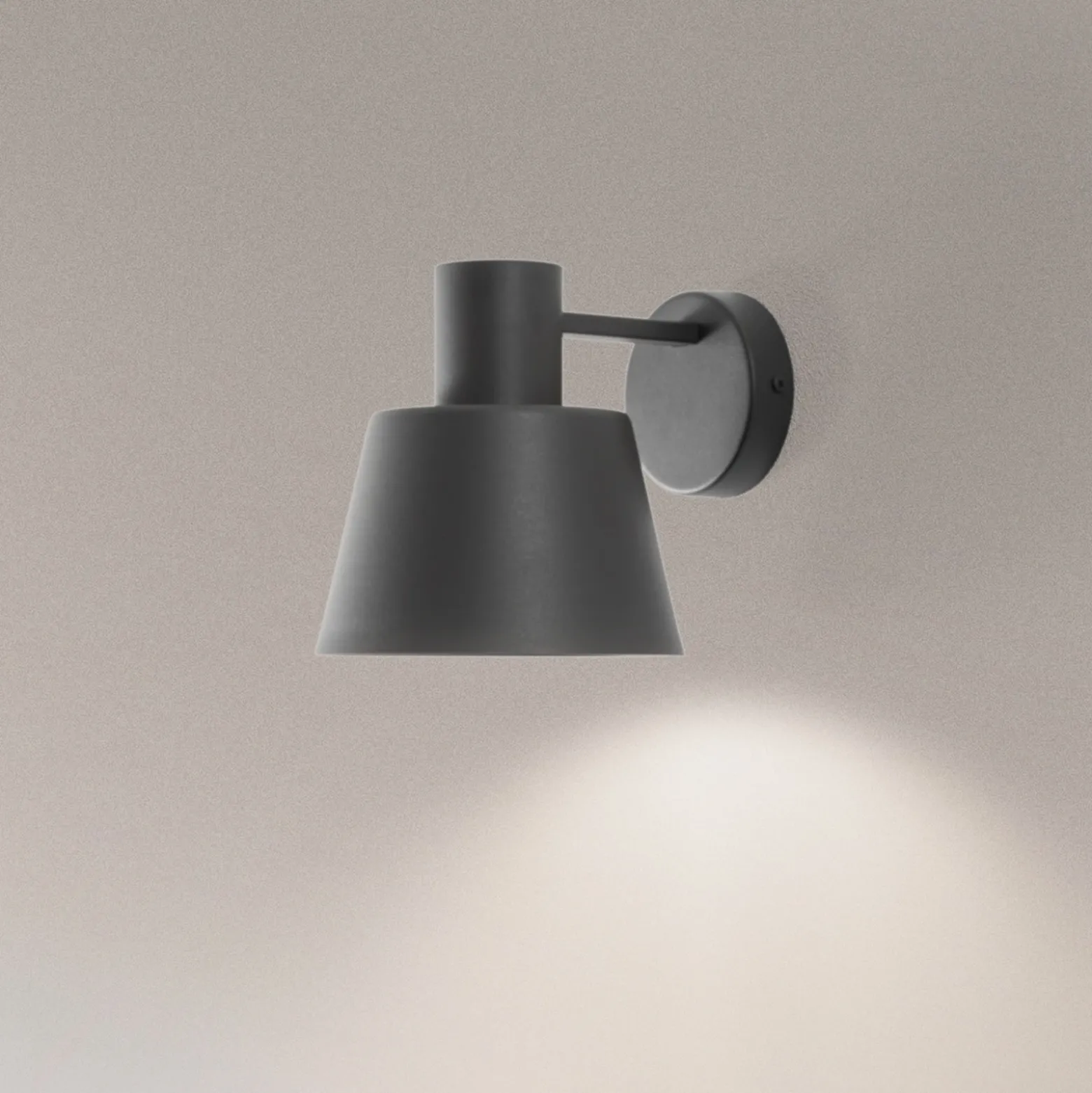 Aplique de pared Dunka, verde oliva, 1 luz, acero, altura 17 cm