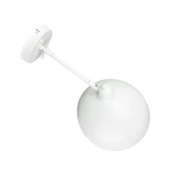 Aplique de pared Dyberg Larsen Futura, blanco, 15 W, cable, metal