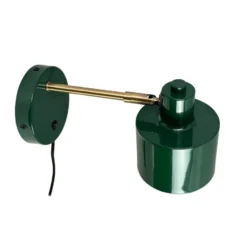 Aplique de pared Dyberg Larsen Ocean, verde oscuro, saliente 30 cm