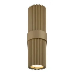 Aplique de Pared DYNAMICS, color dorado, altura 23 cm, metal arriba/abajo