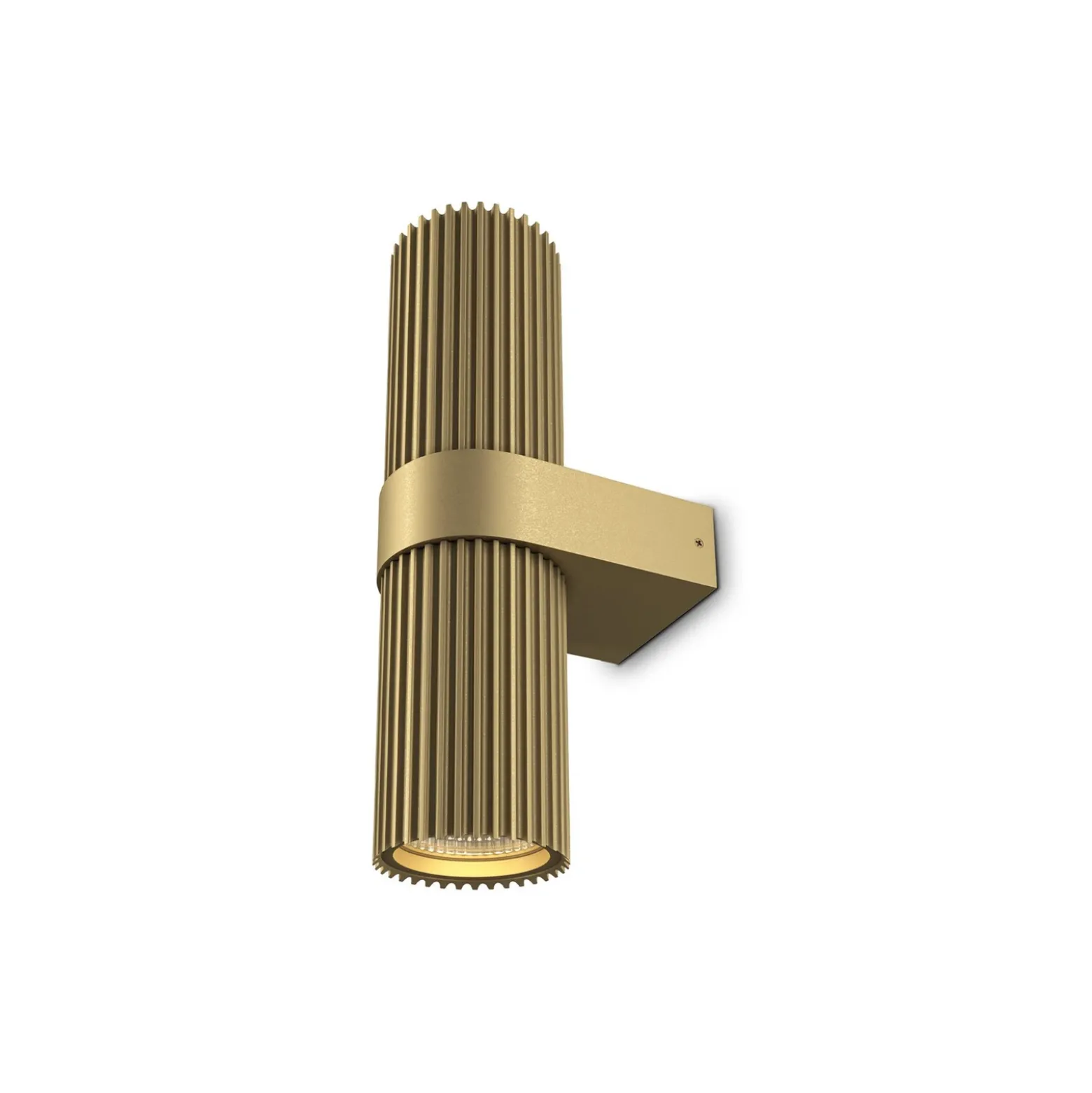 Aplique de Pared DYNAMICS, color dorado, altura 23 cm, metal arriba/abajo