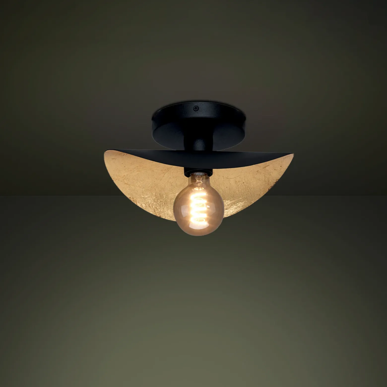 Aplique de pared EGLO Stars of Light Saceda, negro/dorado, E27