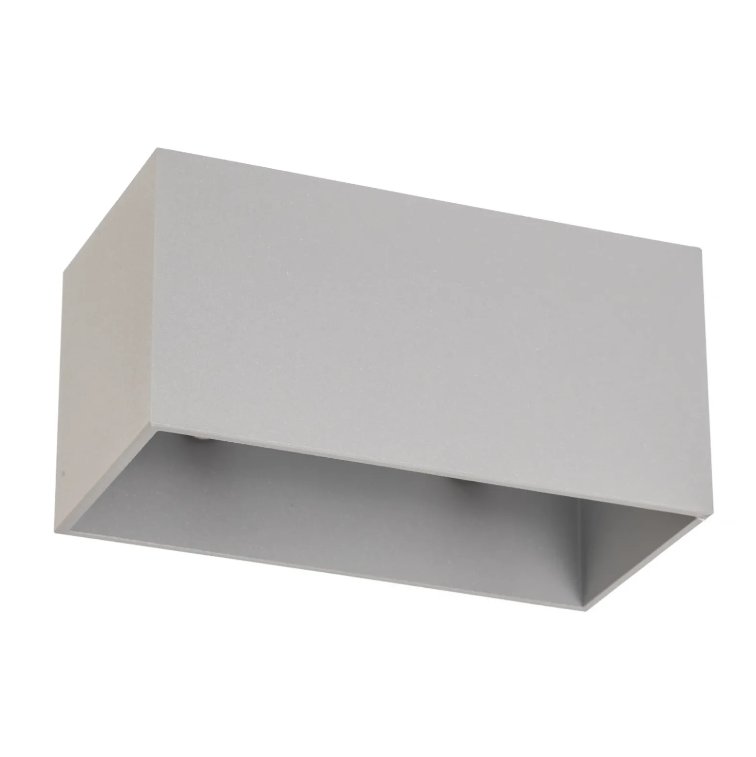 Aplique de pared Elestren, gris, 20 cm de ancho