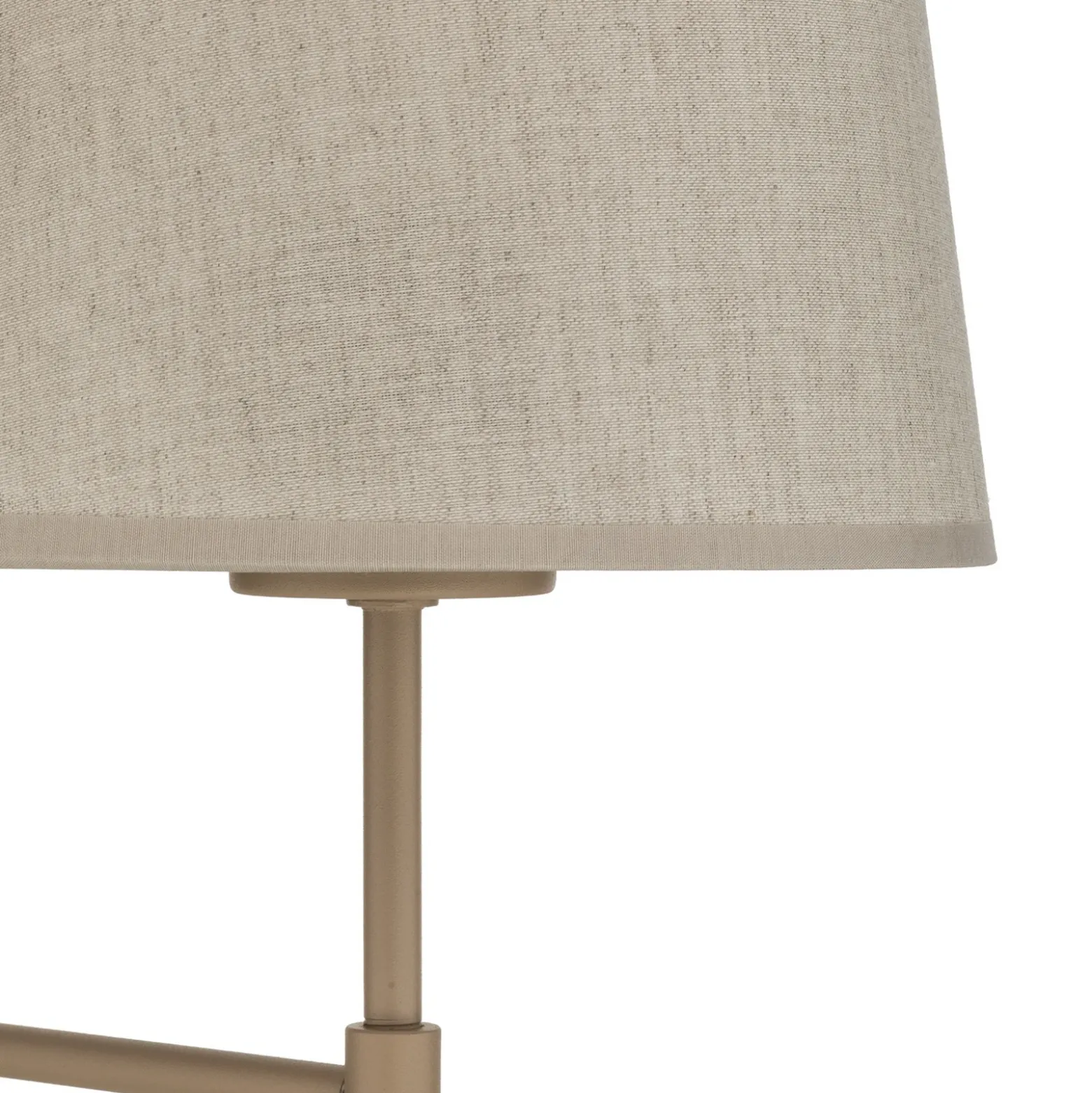 Aplique de pared Elizabeth, color arena/beige, de lino, 39 cm de altura, E27