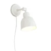 Aplique de pared Emoti, beige, 1 luz, acero, Ø 10 cm