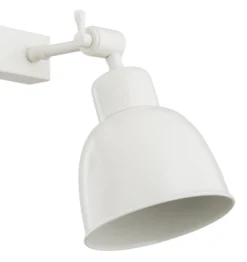 Aplique de pared Emoti, beige, 2 luces, acero, longitud 27 cm