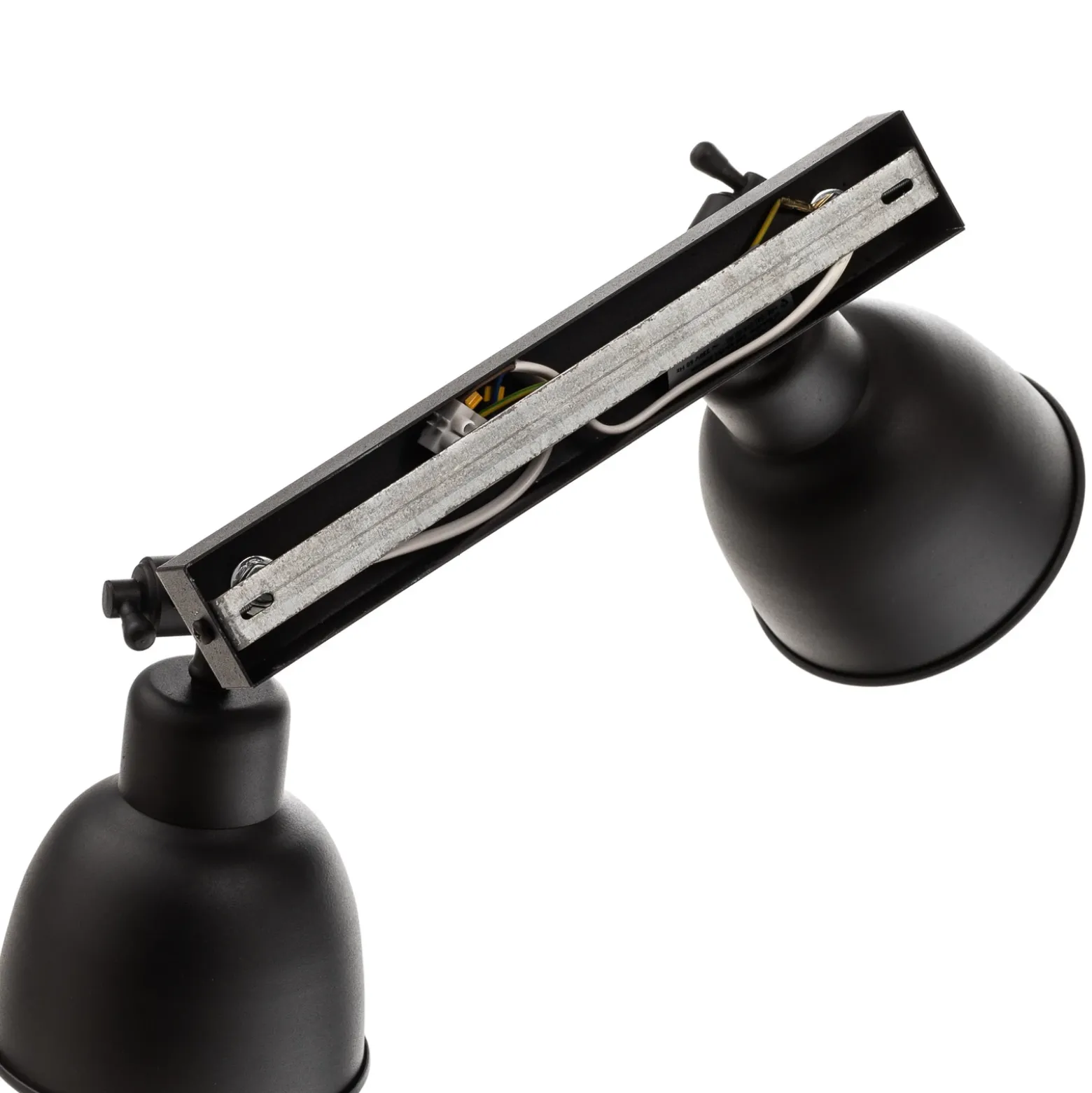 Aplique de pared Emoti, 2 luces, negro