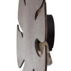 Aplique de pared Envostar Folah, forma de hoja, nogal, 40 x 35 cm