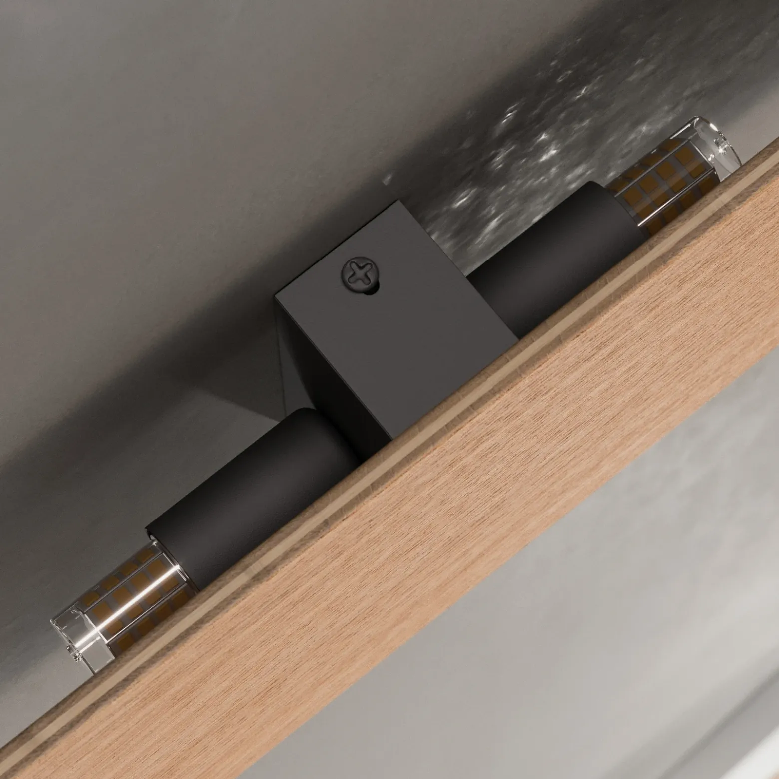 Aplique de pared Envostar Tavola, madera de roble, 35 x 16 cm