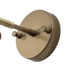 Aplique de pared Evander, dorado, metal, altura 21 cm, E27