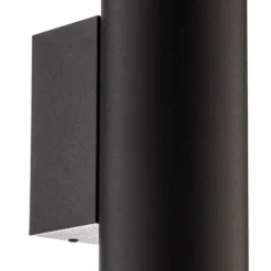 Aplique de pared Eye Cut, negro