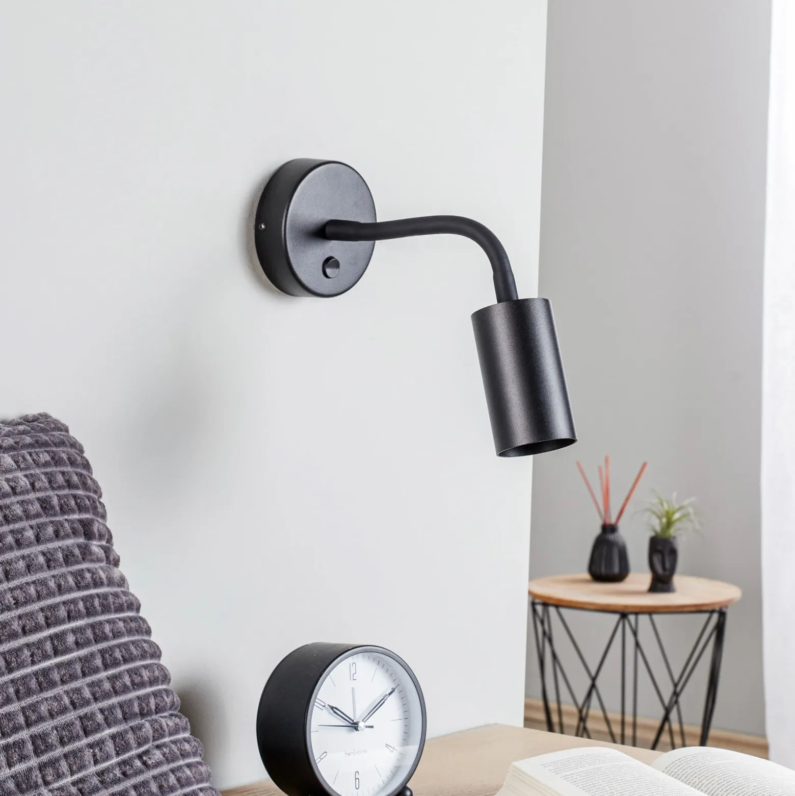 Aplique de pared Eye Flex S, negro