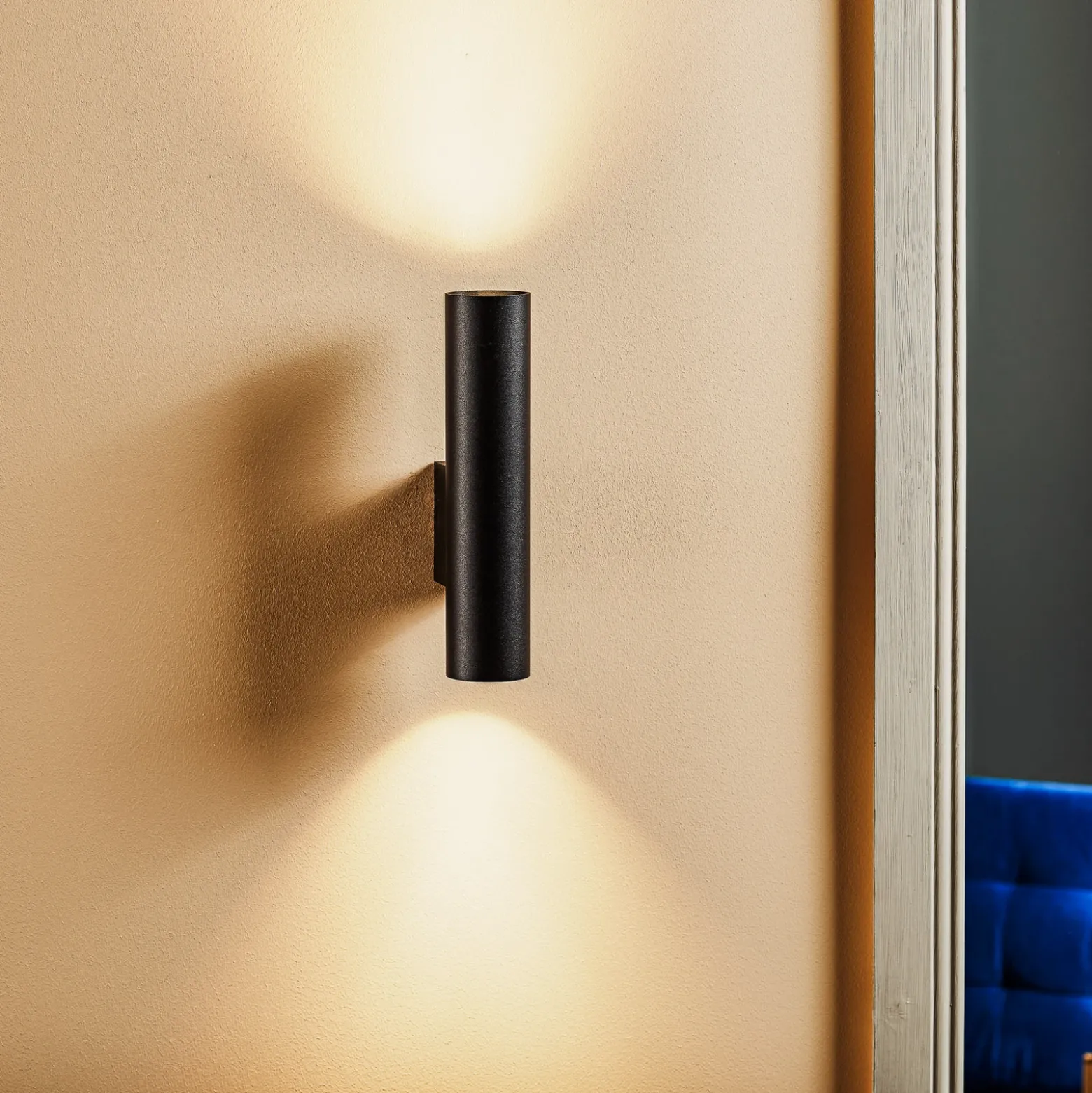 Aplique de pared Eye, negro