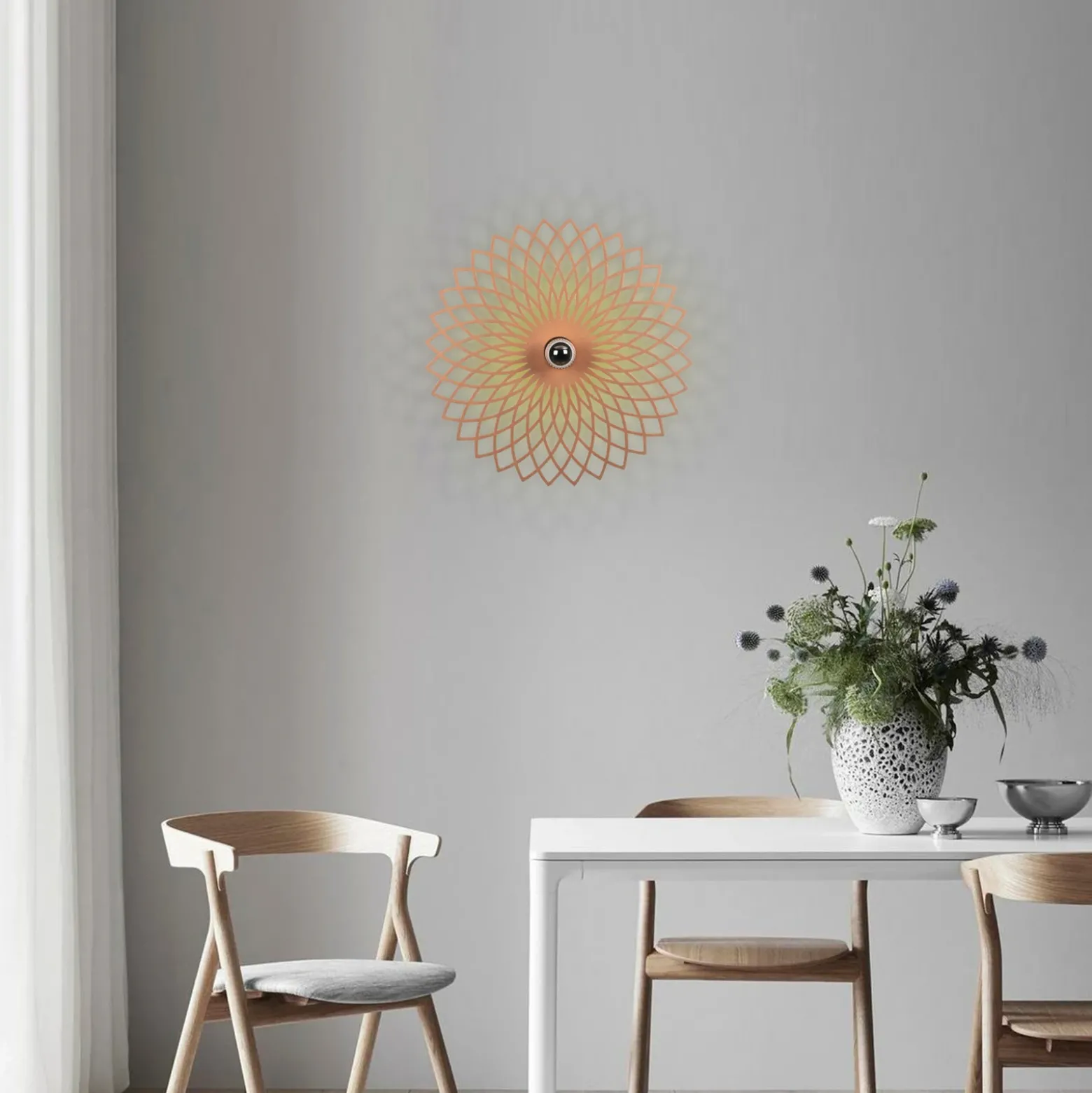 Aplique de pared Fellini MR-988 agujero Ø50cm cobre