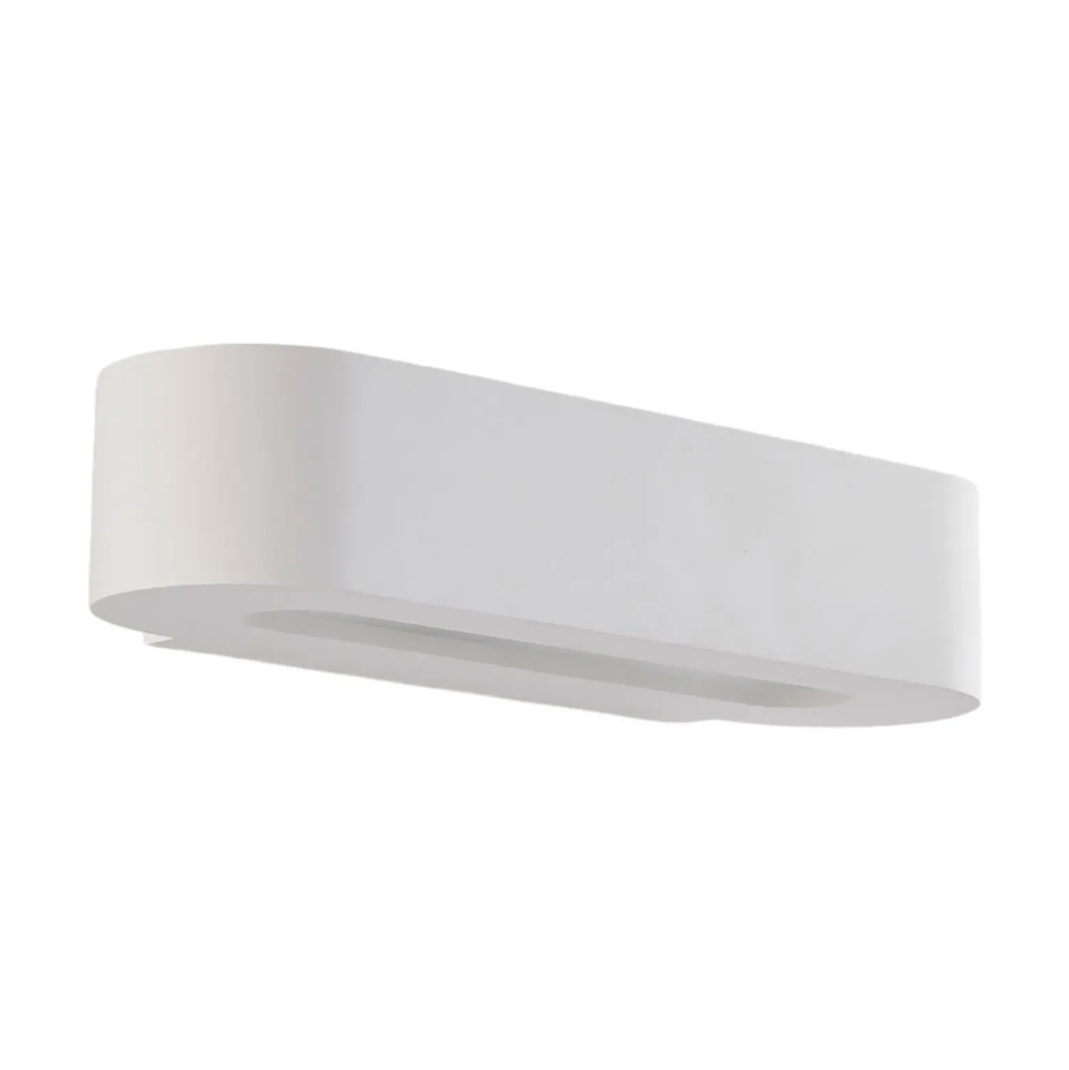 Aplique de pared Fioni de Lindby, blanco, yeso, G9, 6,5 cm, se puede pintar