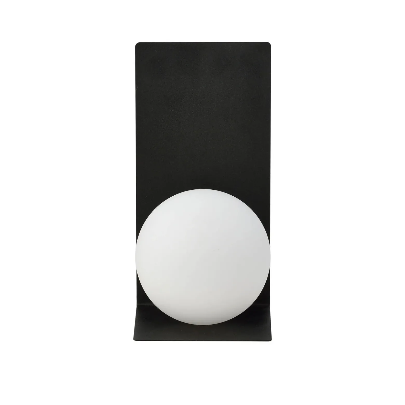 Aplique de pared forma 5, 15 cm x 30 cm, negro/ópalo
