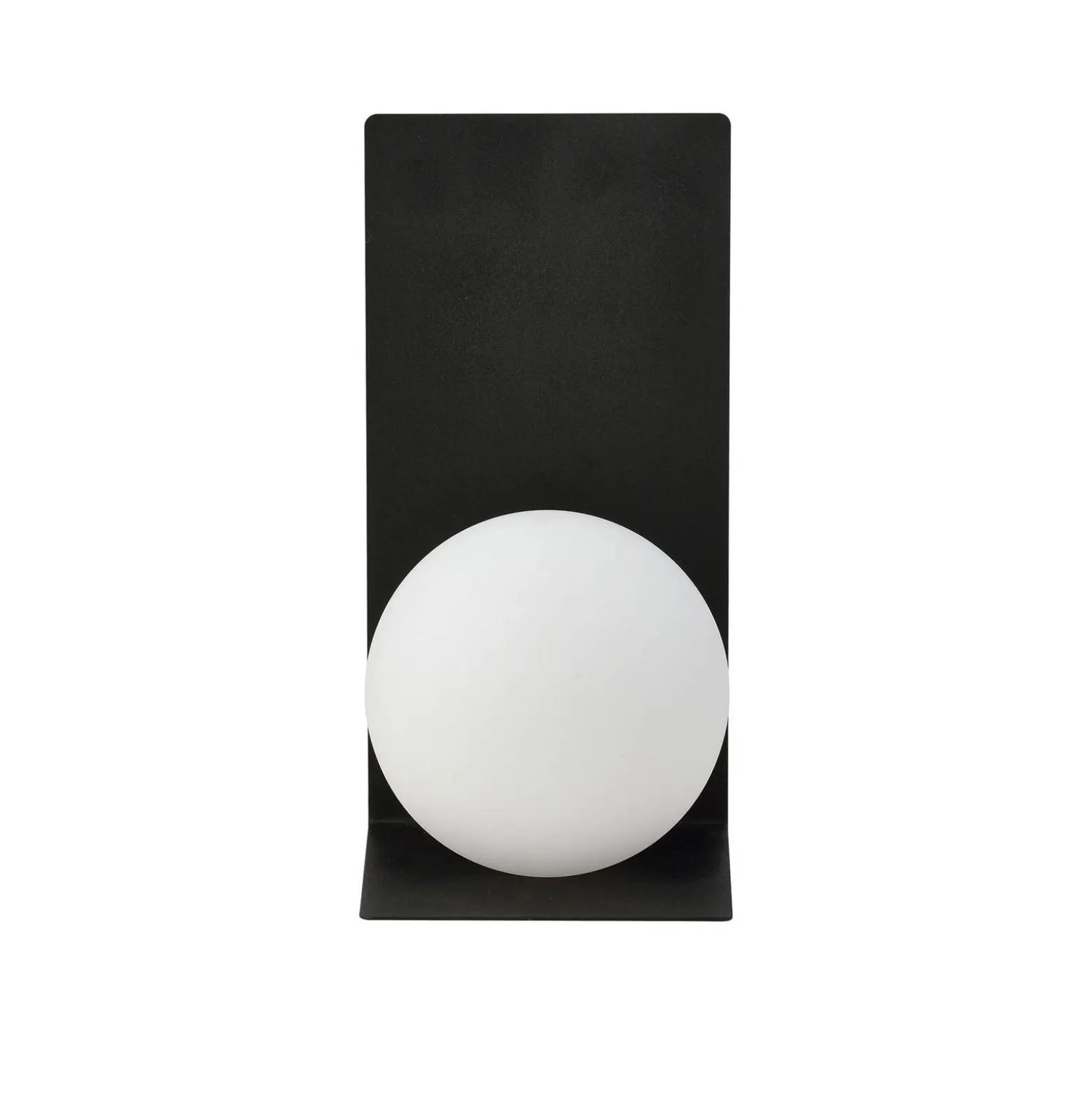 Aplique de pared forma 5, 15 cm x 30 cm, negro/ópalo