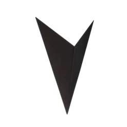 Aplique de pared forma 4, negro, 19 x 30 cm