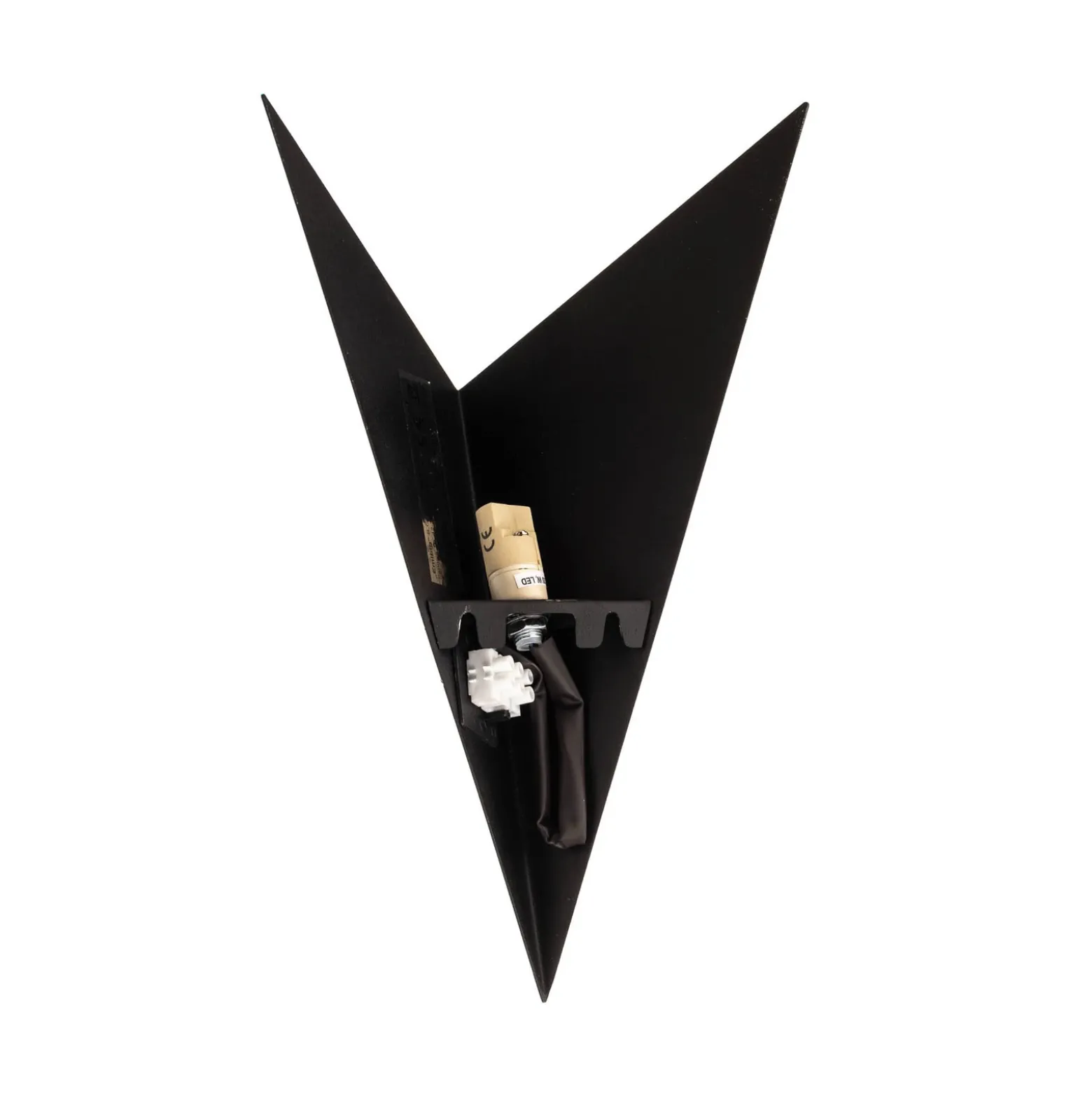 Aplique de pared forma 4, negro, 19 x 30 cm