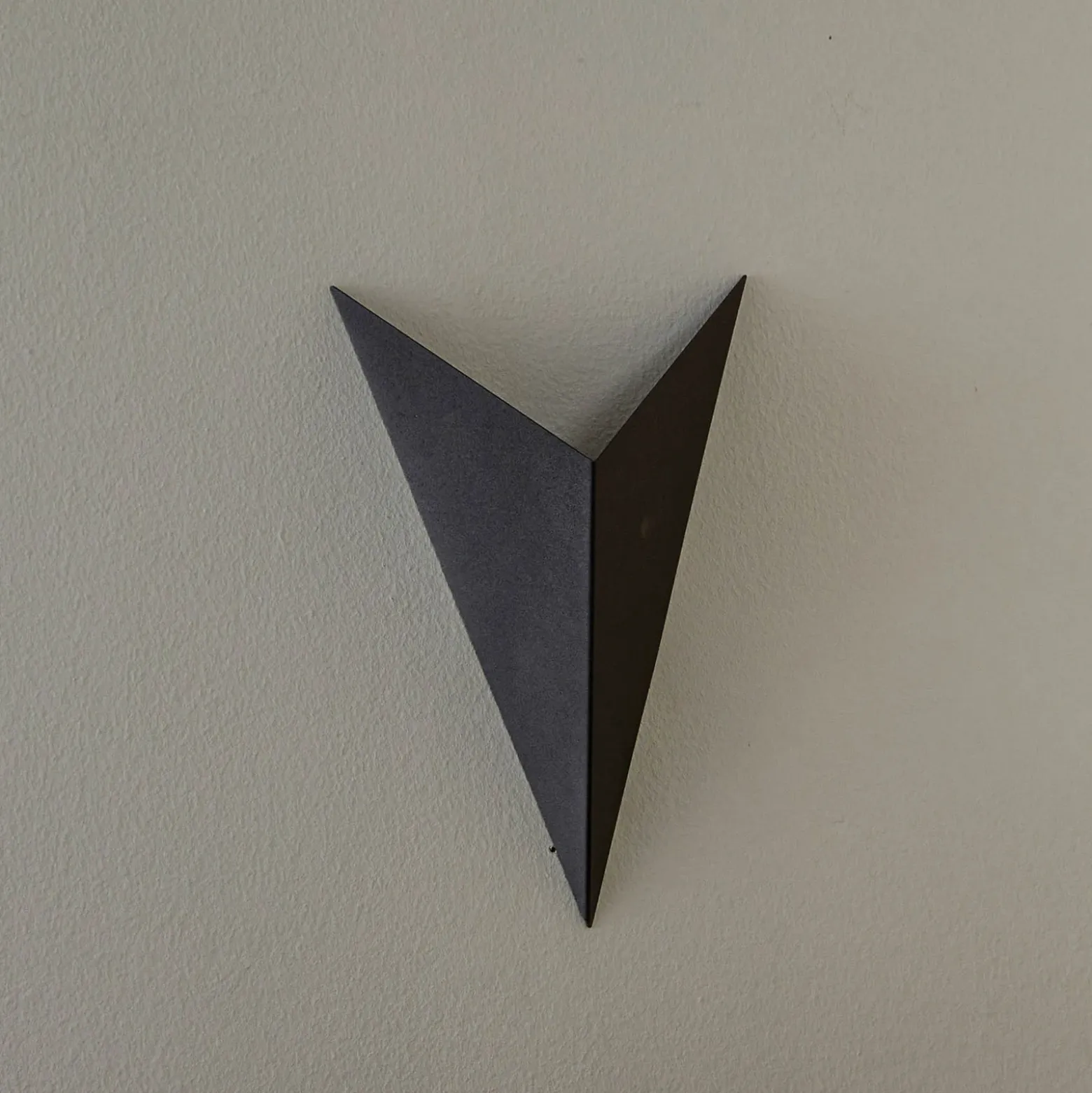 Aplique de pared forma 4, negro, 19 x 30 cm