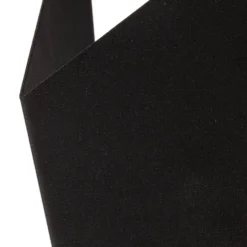 Aplique de pared forma 4, negro, 19 x 30 cm
