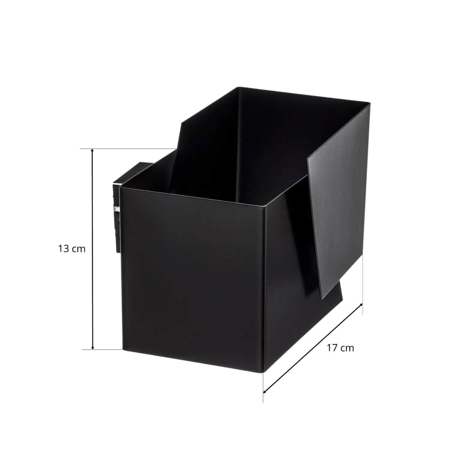 Aplique de pared Frost con forma angular, negro