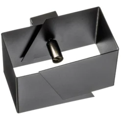 Aplique de pared Frost con forma angular, negro