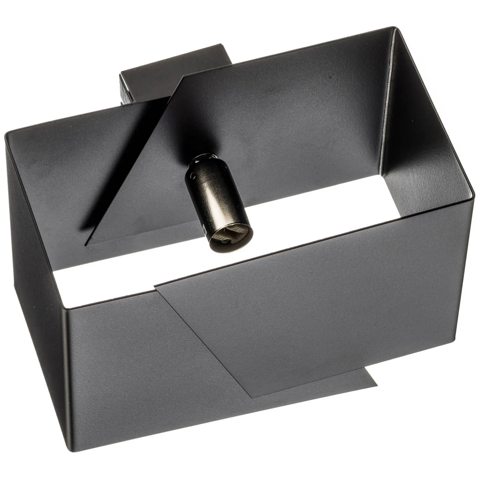 Aplique de pared Frost con forma angular, negro