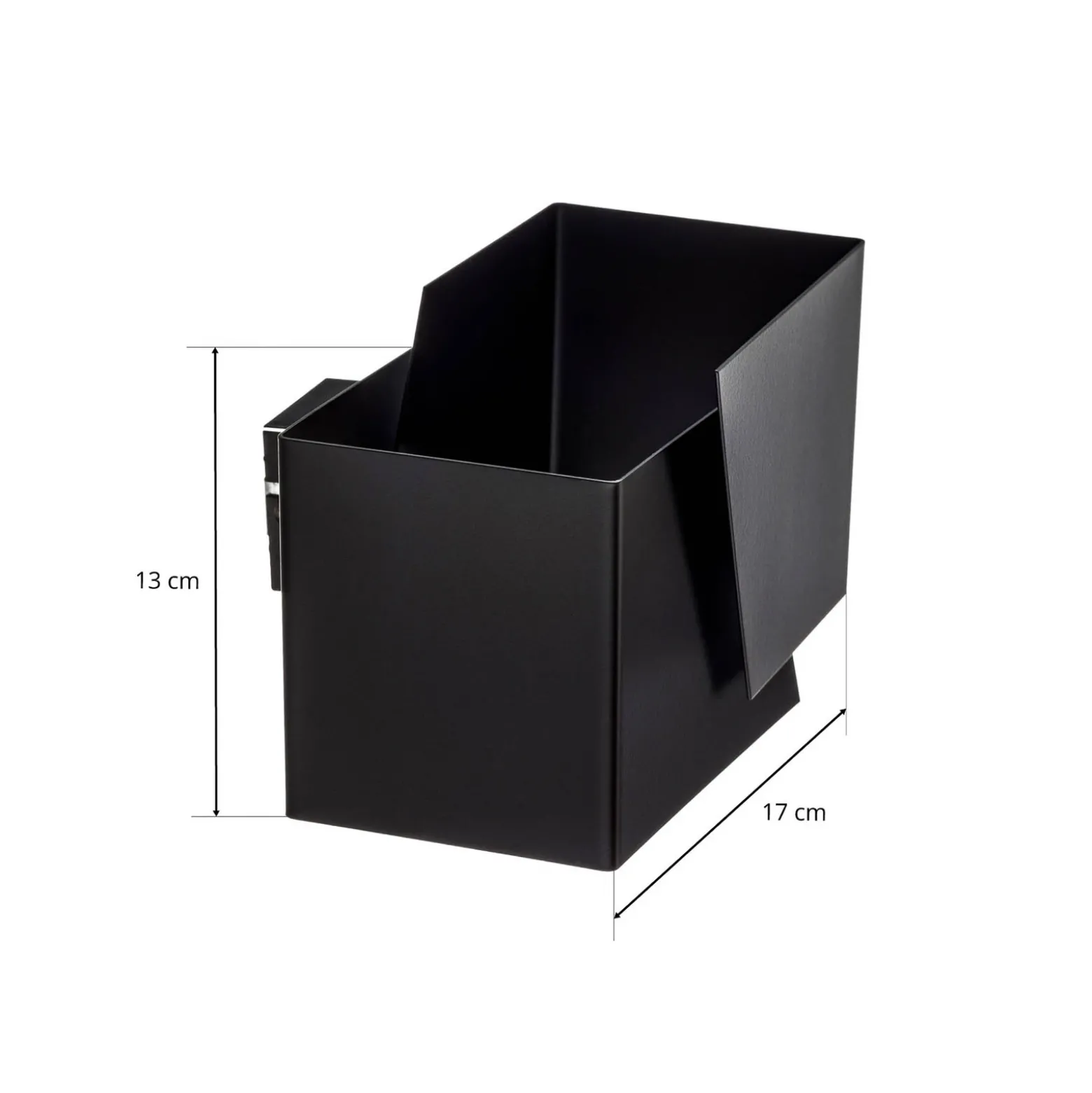 Aplique de pared Frost con forma angular, negro