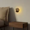 Aplique de pared Fungal 13361, dorado, metal, Ø 16 cm