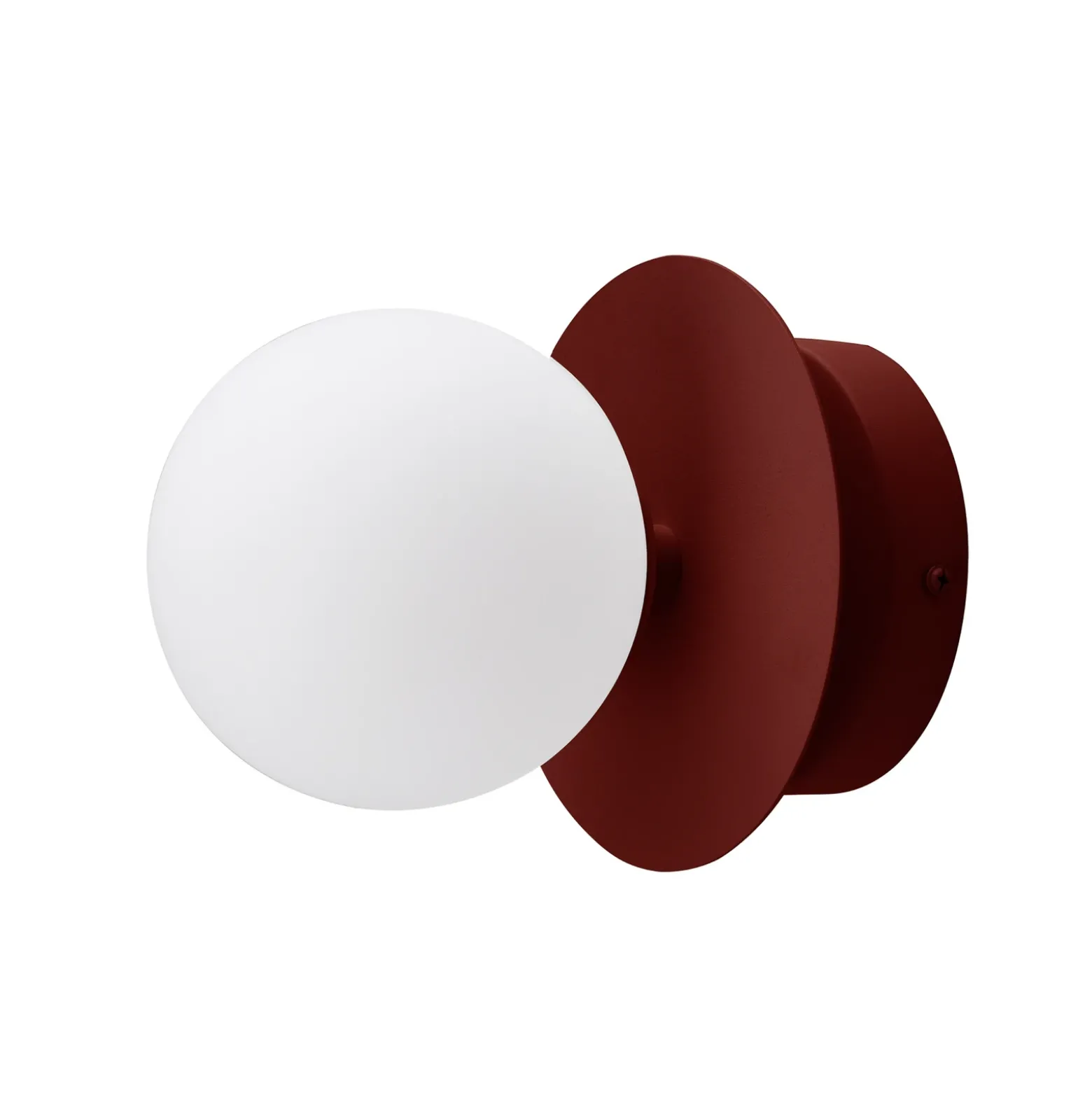 Aplique de pared Globen Lighting ART DECO burdeos/blanco, Ø 16 cm, IP44