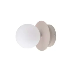 Aplique de pared Globen Lighting ART DECO, beige/blanco Ø 16 cm IP44