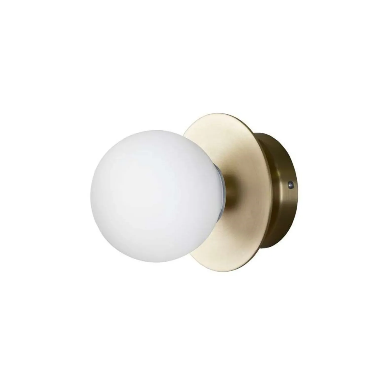 Aplique de pared Globen Lighting ART DECO, latón/blanco Ø 16 cm IP44