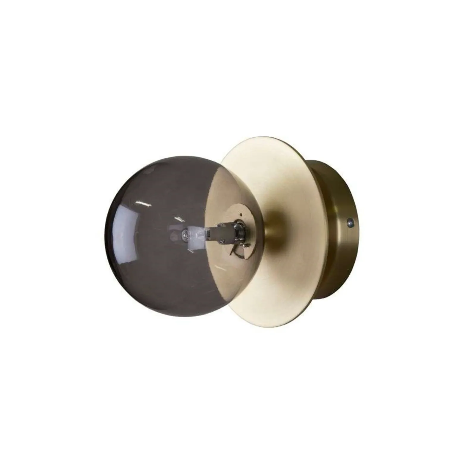 Aplique de pared Globen Lighting ART DECO, latón/gris Ø 16 cm IP44
