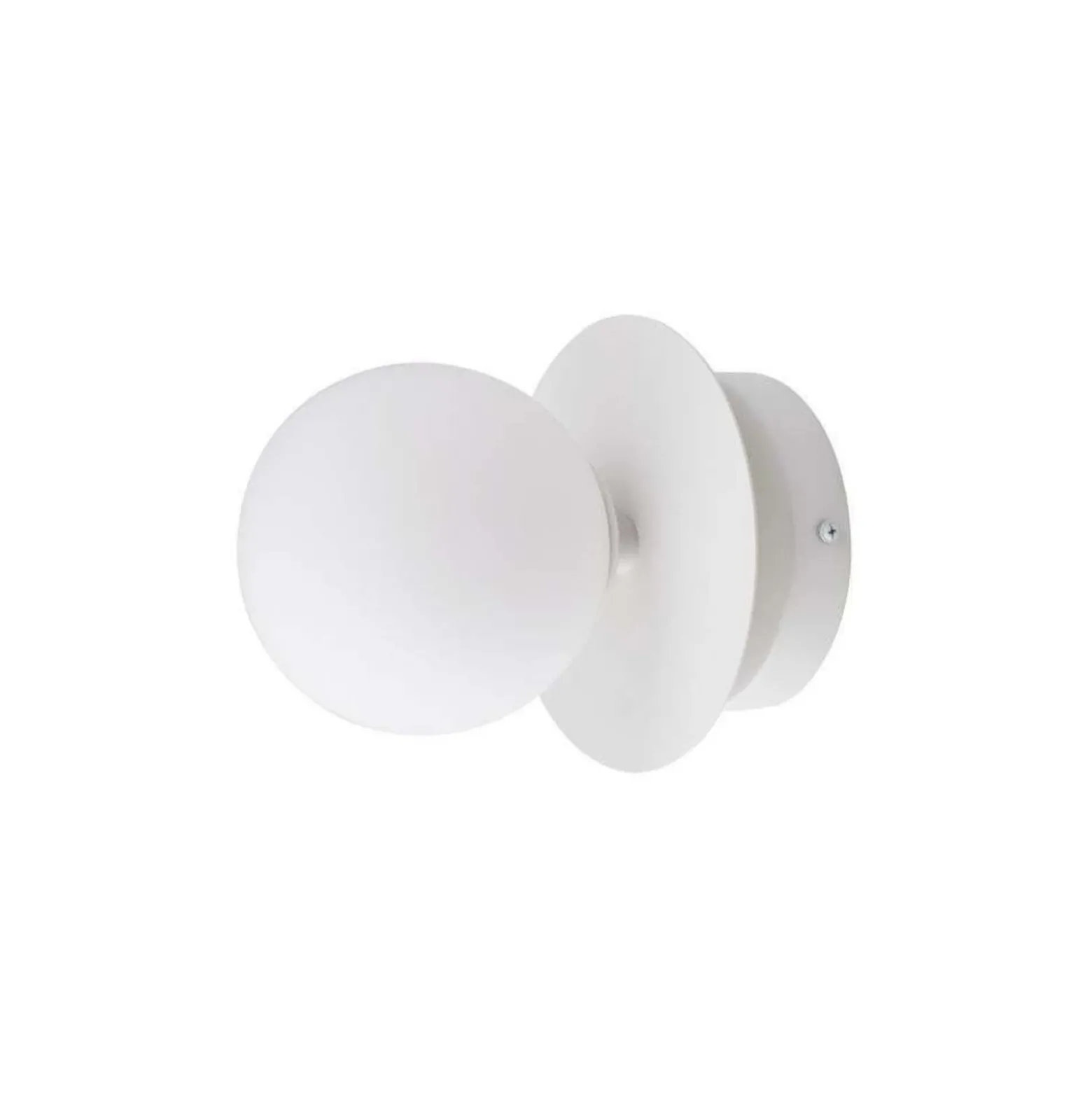 Aplique de pared Globen Lighting ART DECO, blanco/blanco, Ø 16 cm, IP44