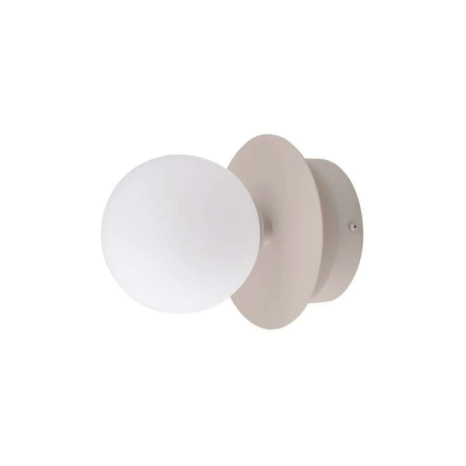 Aplique de pared Globen Lighting ART DECO, beige/blanco Ø 16 cm IP44