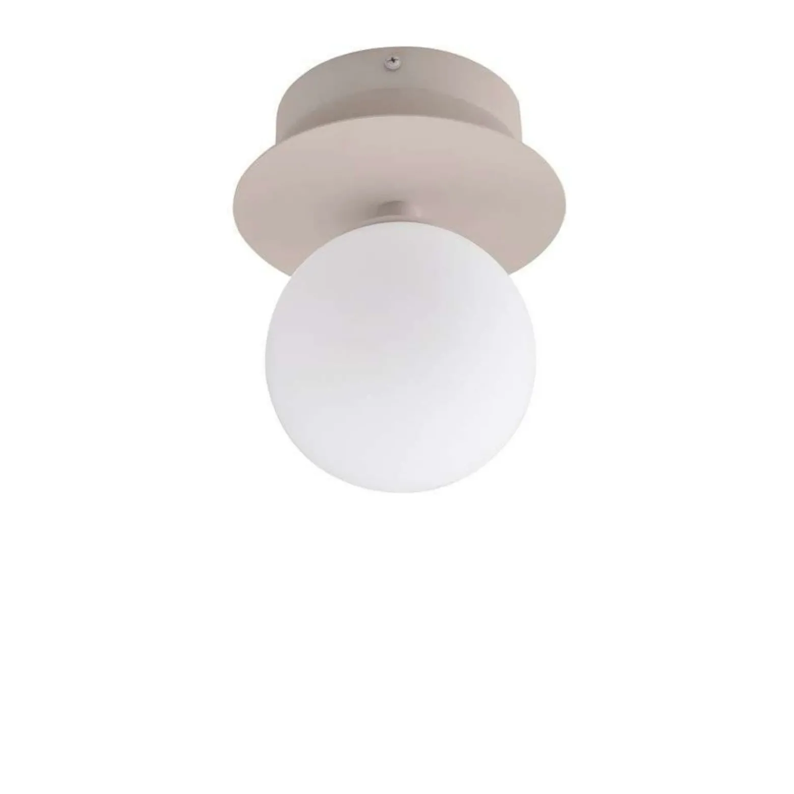 Aplique de pared Globen Lighting ART DECO, beige/blanco Ø 16 cm IP44