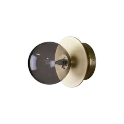 Aplique de pared Globen Lighting ART DECO, latón/gris Ø 16 cm IP44