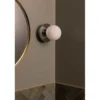 Aplique de pared Globen Lighting ART DECO, cromada/blanca Ø 16 cm IP44