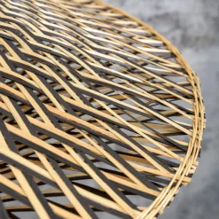 Aplique de pared GOOD & MOJO Bali de bambú, Ø 87 cm
