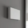 Aplique de pared Haga, blanco, metal, G9, arriba/abajo, 25,5 cm de ancho