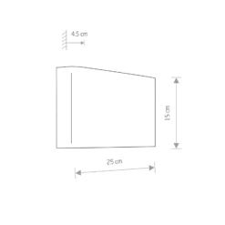 Aplique de pared Haga, dorado, metal, 25 cm de ancho, G9