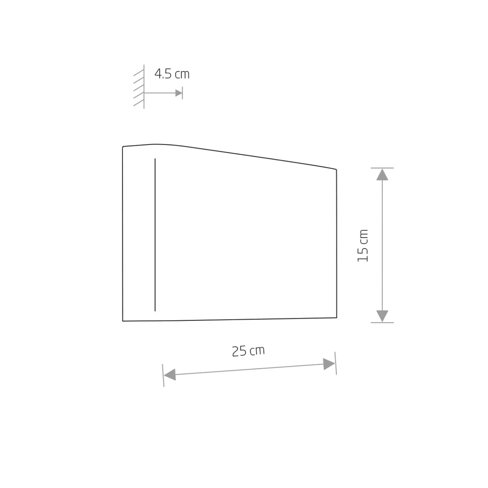 Aplique de pared Haga, dorado, metal, 25 cm de ancho, G9