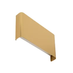 Aplique de pared Haga, dorado, metal, 25 cm de ancho, G9