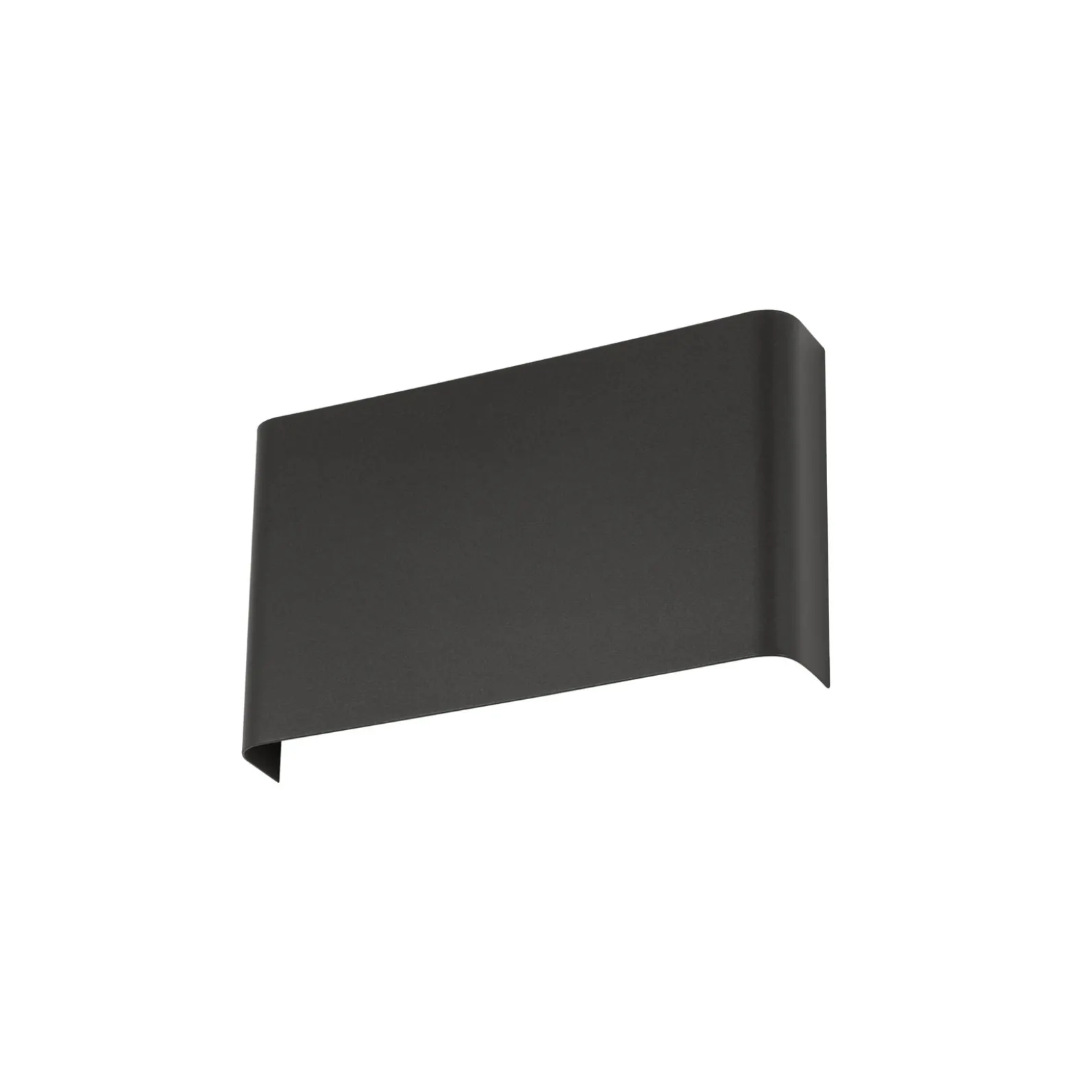 Aplique de pared Haga, gris oscuro, metal, 25 cm de ancho, G9