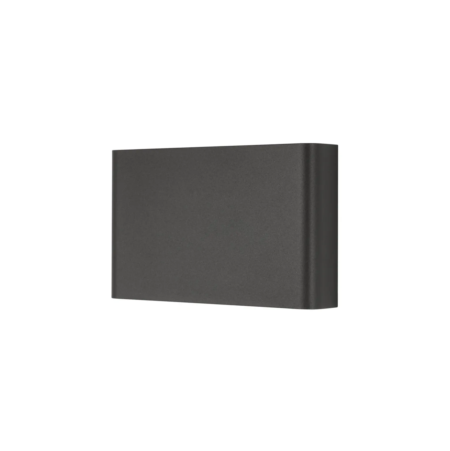 Aplique de pared Haga, gris oscuro, metal, 25 cm de ancho, G9