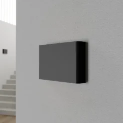 Aplique de pared Haga, juego de 3, grafito, G9, arriba/abajo, 15 cm de altura