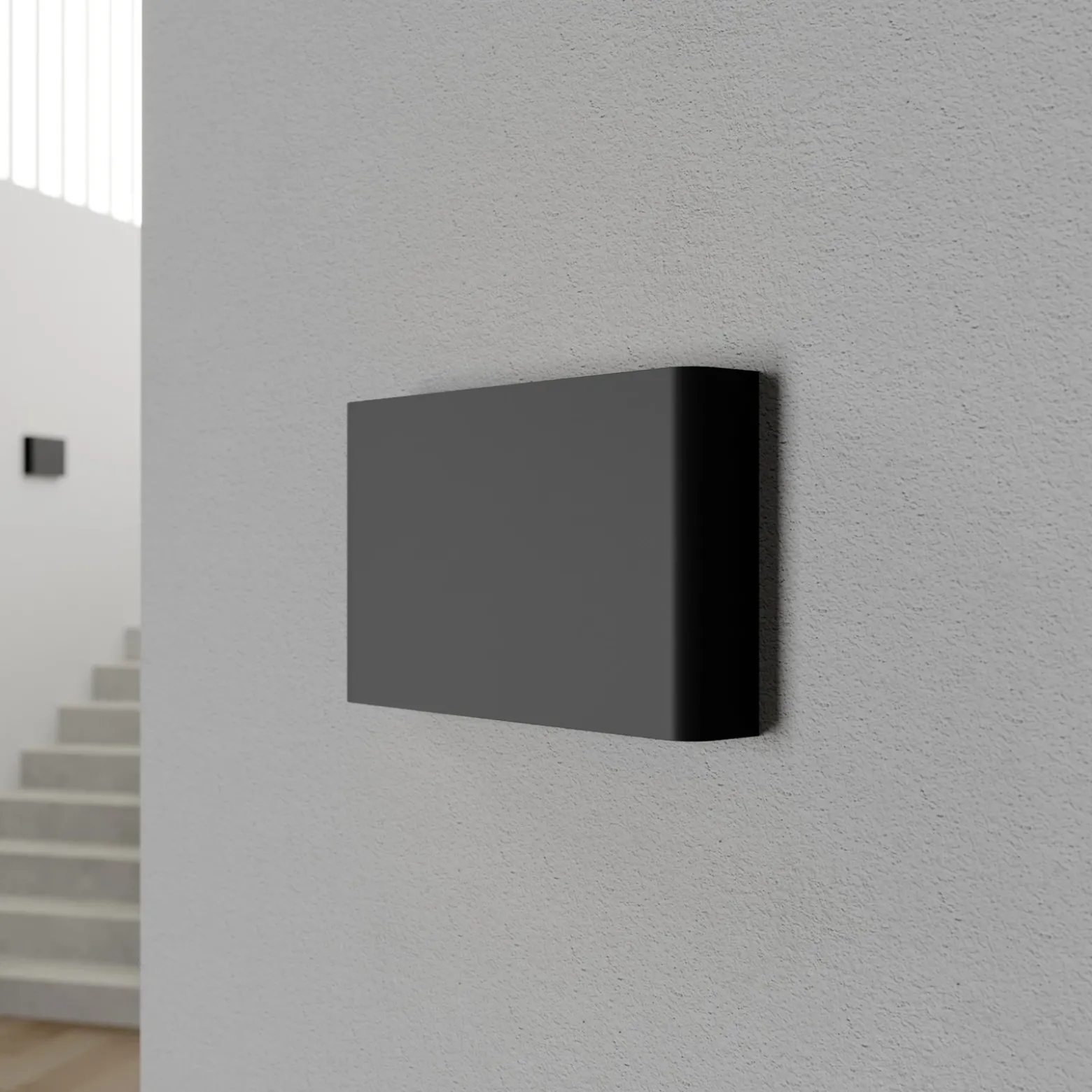 Aplique de pared Haga, juego de 3, grafito, G9, arriba/abajo, 15 cm de altura