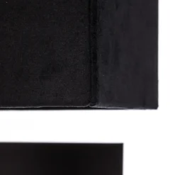 Aplique de pared Harry, angular, negro/latón/negro